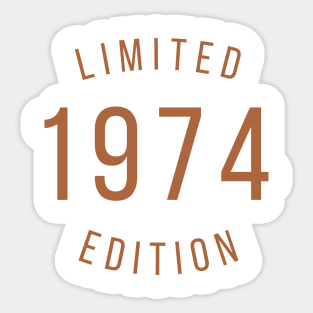 Limited 1974 edition Sticker